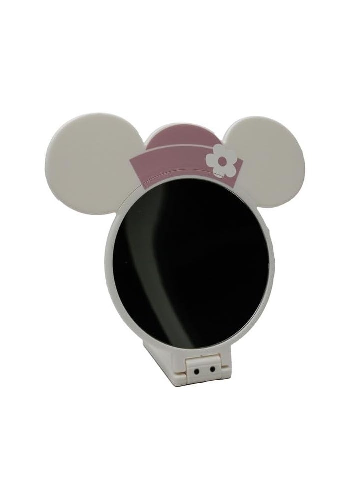 Daiso Minnie Die Cut Hand Mirror - Pink - Image 1